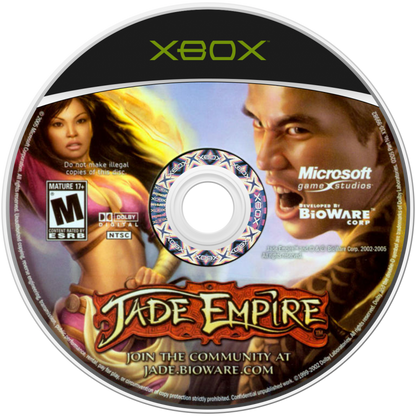 retro Xbox video game Jade Empire Limited Edition martial arts action RPG story driven combat choice based fantasy adventure console title disc