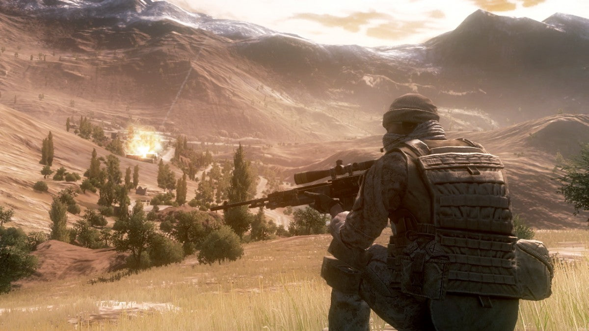 Operation Flashpoint Red River tactical military shooter video game featuring realistic modern combat squad based gameplay authentic battlefield scenarios and immersive first person war experience gameplay