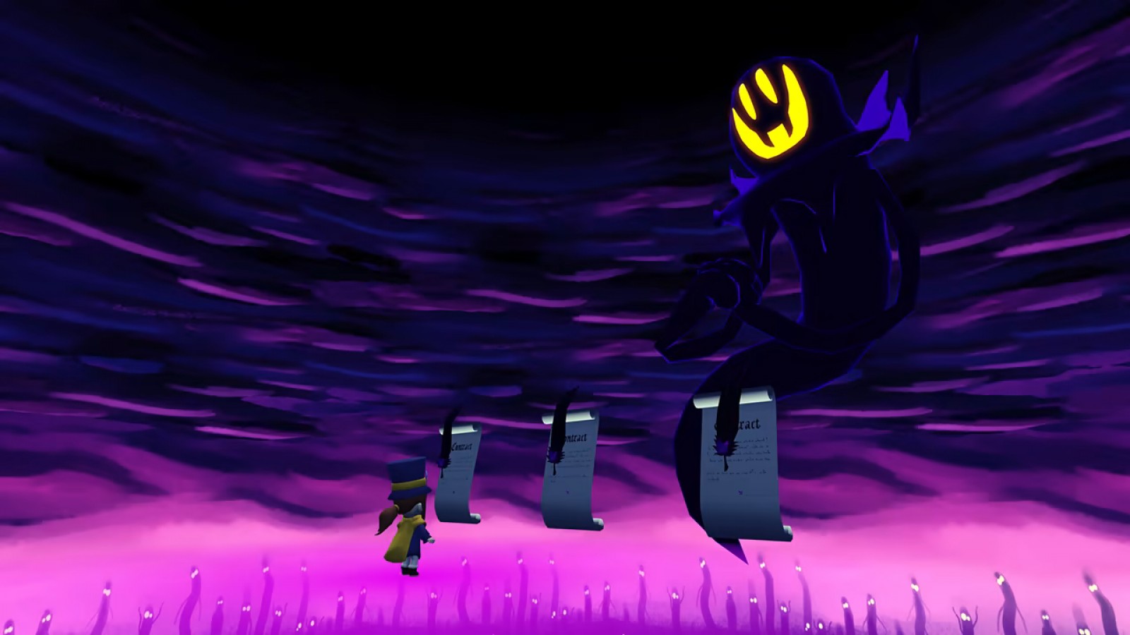 A Hat in Time for Nintendo Switch 3D platformer adventure game featuring Hat Kid colorful worlds collectible time pieces platforming challenges and cartoon style gameplay