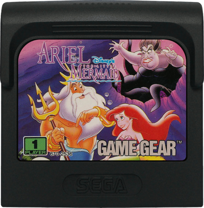 Disney's Ariel the Little Mermaid cartridge for Sega Game Gear (GG) video game