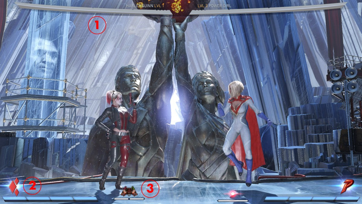 Injustice 2 Ultimate Edition PS4 fighting game featuring DC Comics superheroes and villains cinematic story mode customizable gear system all DLC characters competitive multiplayer modes and intense one on one combat by NetherRealm Studios gameplay