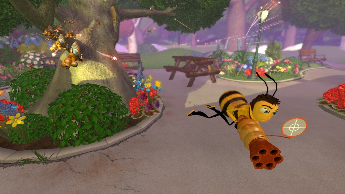 Bee Movie Game for PlayStation 2 with family-friendly adventure and movie-based theme gameplay