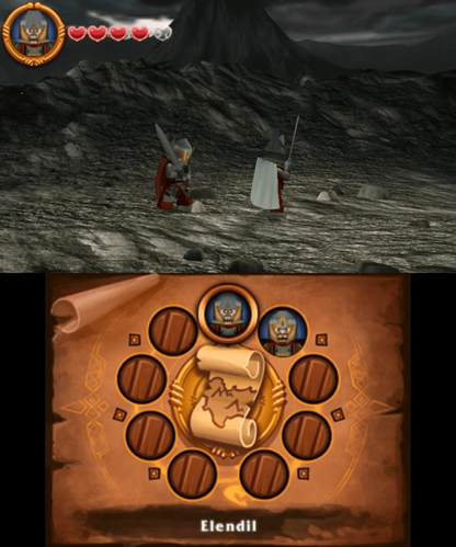 Lego Lord of the Rings 3DS gameplay on the Nintendo 3DS adventure video game.
