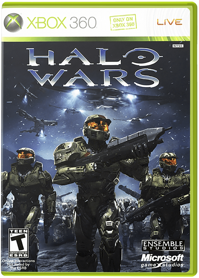 Halo Wars cover art for Xbox 360 (X360) real-time strategy video game