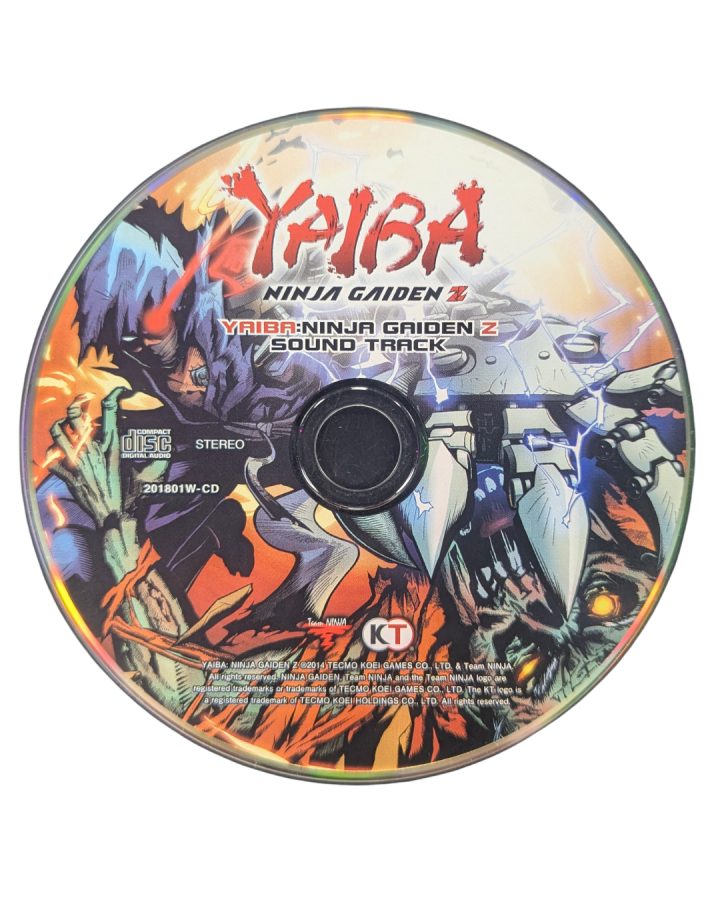 Yaiba Ninja Gaiden Z Xbox 360 action hack and slash video game zombie apocalypse cyber ninja combat soundtrack disc