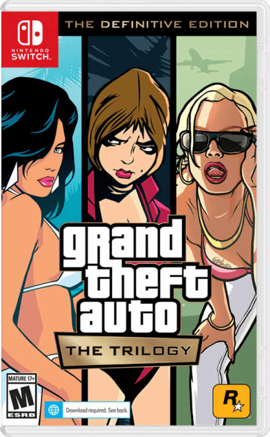 Grand Theft Auto: The Trilogy cover art for Nintendo Switch (NS) video game