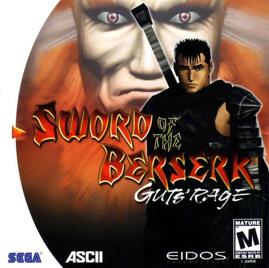 Sword of the Berserk Guts Rage Sega Dreamcast retro video game action adventure cover art