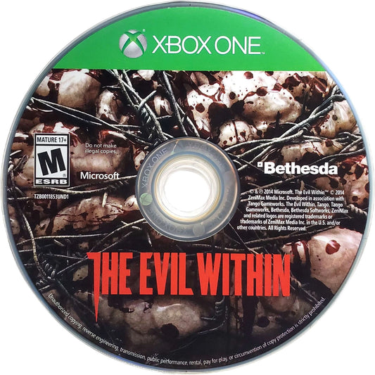 The Evil Within – Xbox One (XONE) disc for survival horror video game