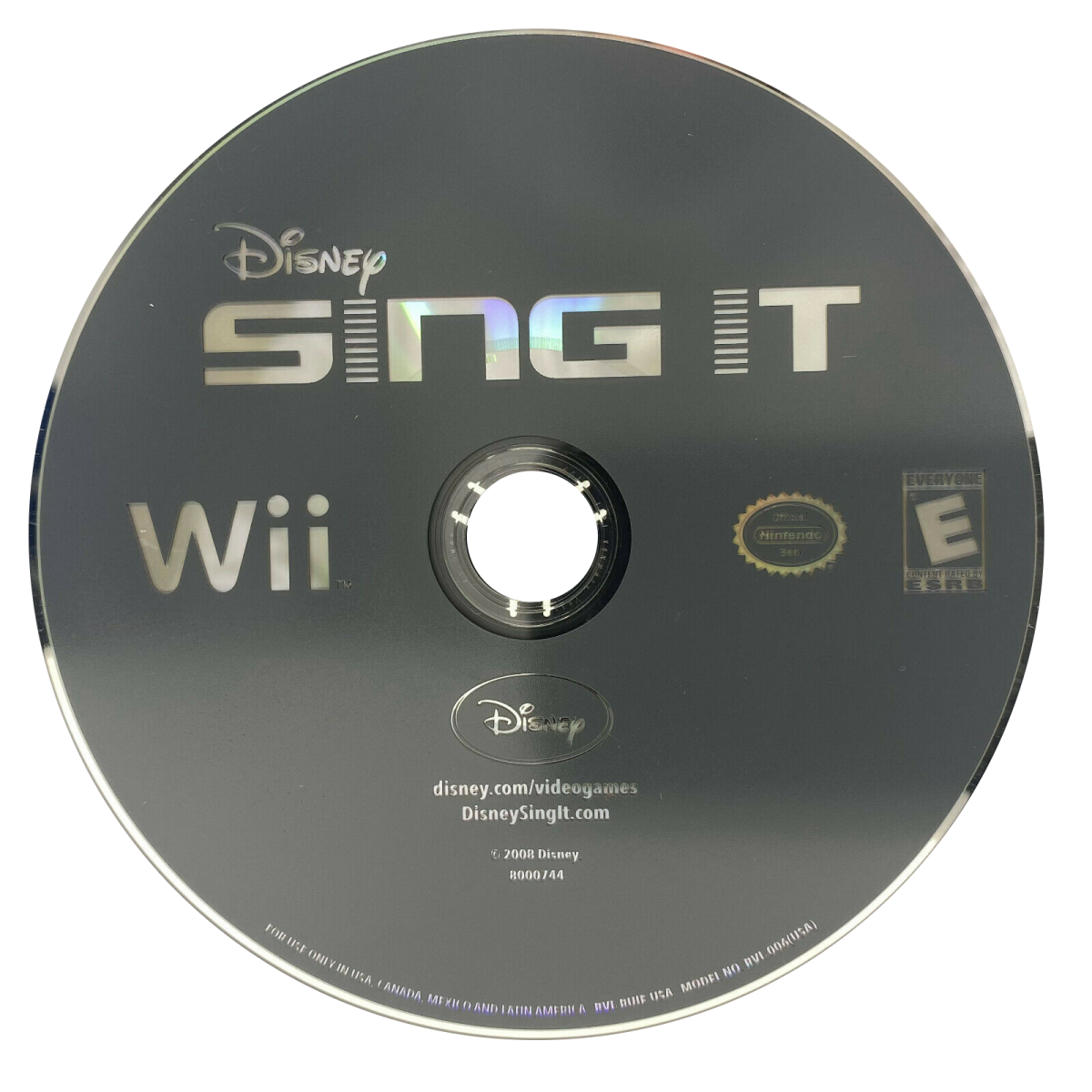 Disney Sing It disc cover art for Nintendo Wii (Wii) video game