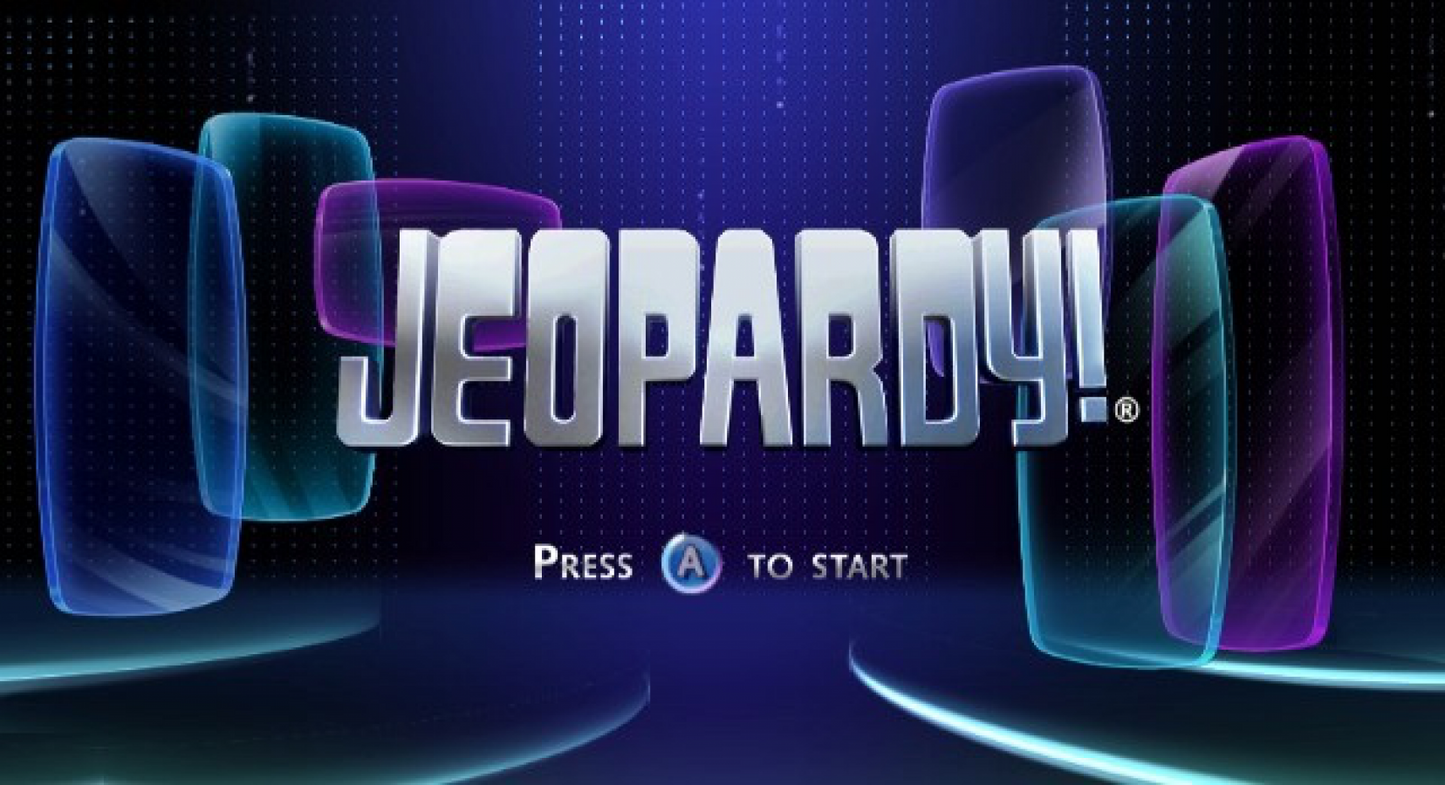 Jeopardy – Nintendo Wii (Wii) trivia game show party video game title screen