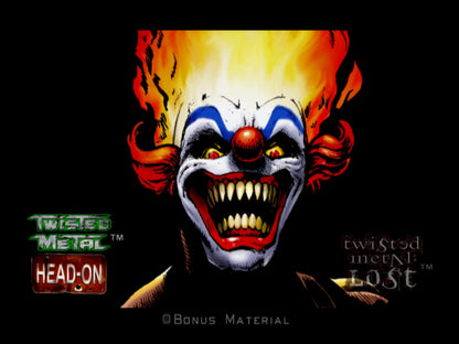 Twisted Metal: Head-On – Extra Twisted Edition video game title screen, vehicular combat genre