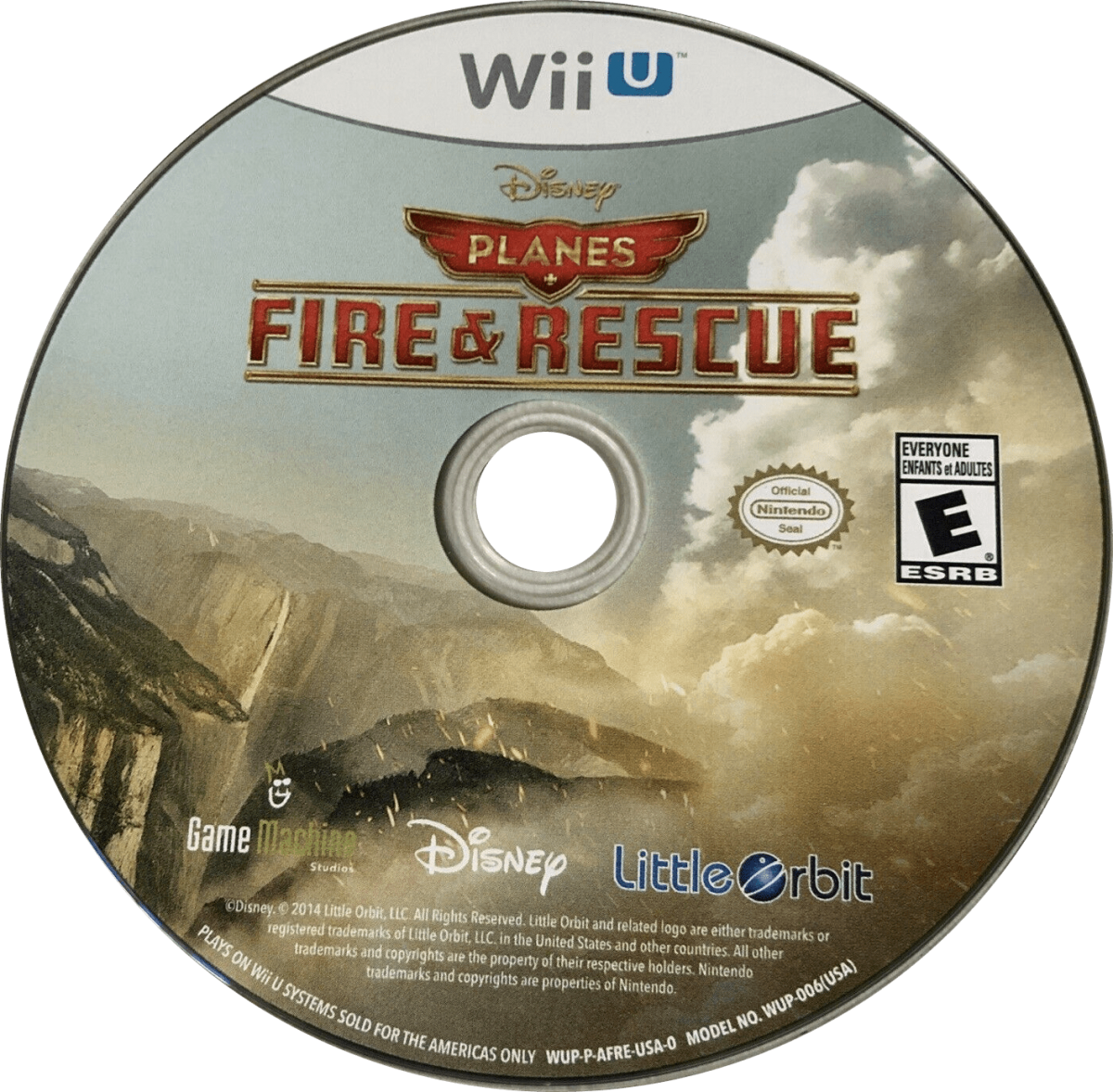 Planes: Fire & Rescue disc cover art for Nintendo Wii U (WiiU) video game. 
