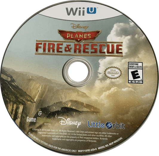 Planes: Fire & Rescue disc cover art for Nintendo Wii U (WiiU) video game. 