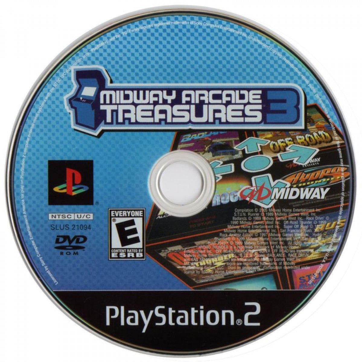 Midway Arcade Treasures 3 retro PlayStation 2 video game Midway Arcade Treasures racing arcade compilation classic multiplayer retro gameplay console title PlayStation 2 release disc