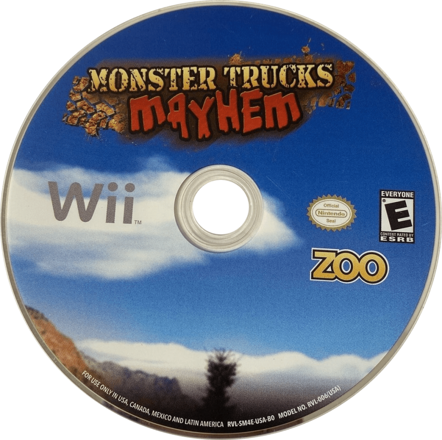 Monster Trucks Mayhem – Nintendo Wii (Wii) monster truck racing arcade sports video game disc