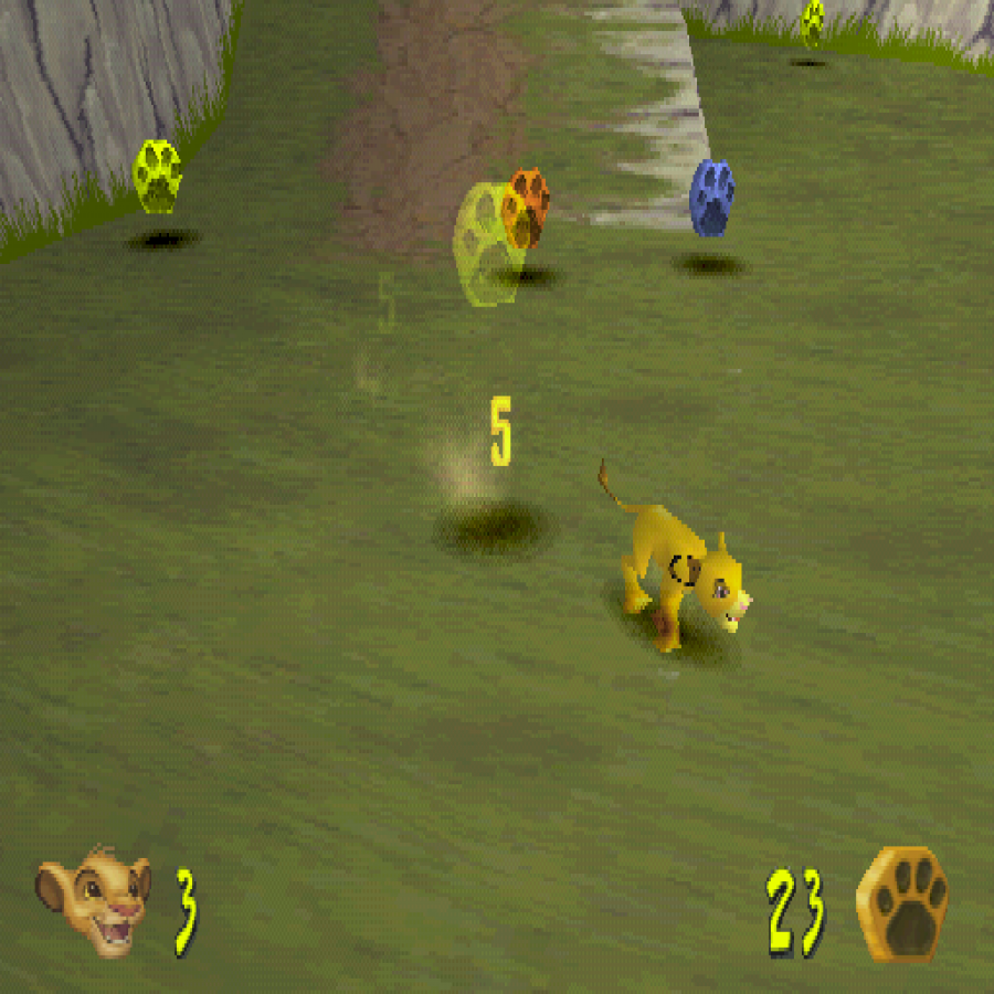 The Lion King Simba's Mighty Adventure Collector’s Edition game for the PlayStation featuring action adventure gameplay with platforming elements as players control Simba through levels based on The Lion King and The Lion King II with puzzle solving combat and story driven progression gameplay