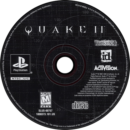 Quake II PlayStation 1 PS1 for first person shooter retro video game fans featuring fast paced sci fi combat alien enemies futuristic weapons intense multiplayer action explosive firefights challenging missions collectible gaming appeal disc