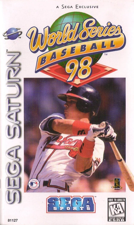 World Series Baseball 98 cover art for Sega Saturn (SS) video game
