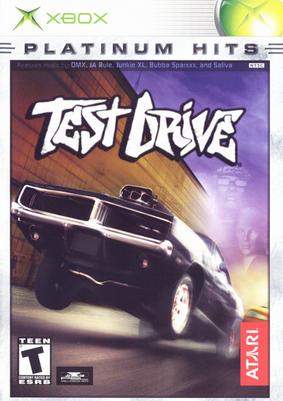 Test Drive Platinum Hits Xbox racing video game cover art.
