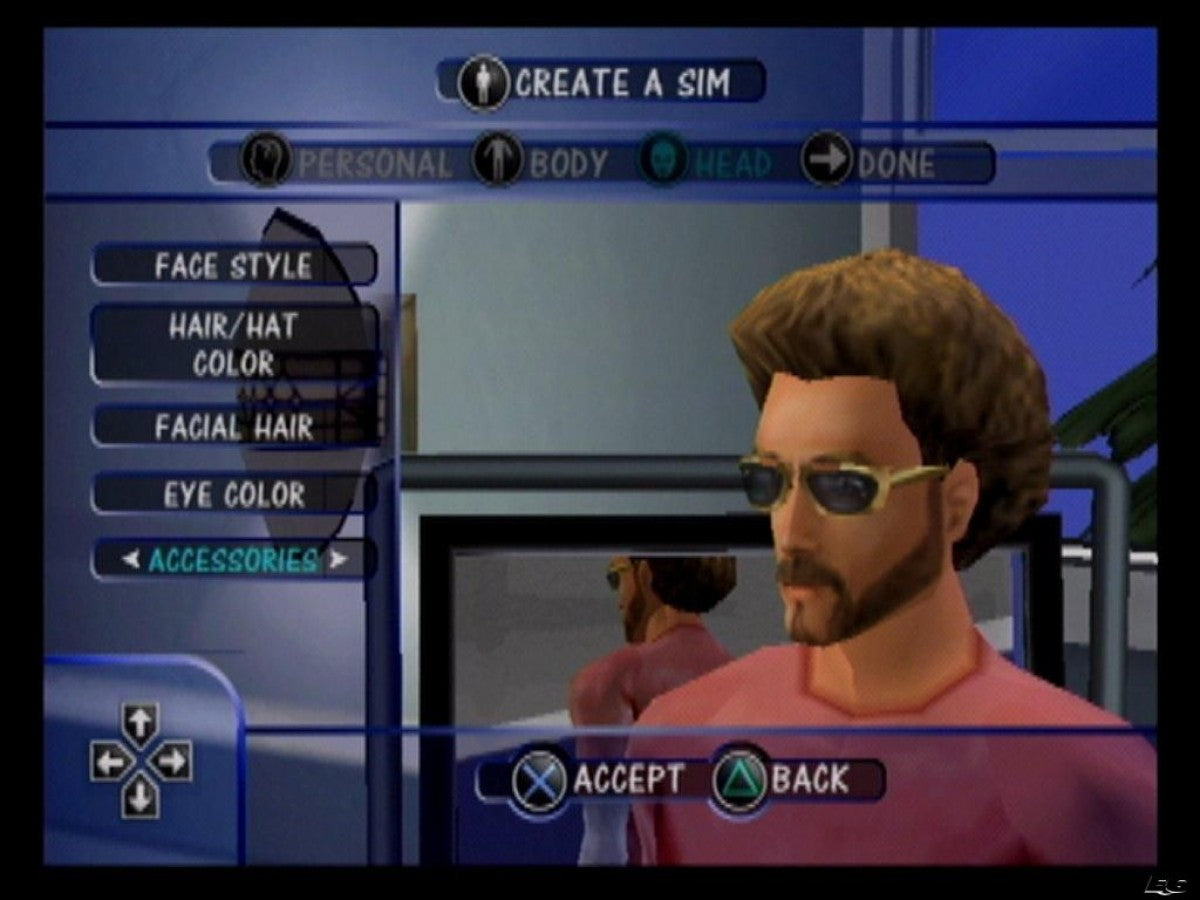 The Sims PS2 Sony PlayStation 2 life simulation game Sims series character creation home building career progression social interactions open ended sandbox gameplay Maxis EA classic simulation retro gaming PlayStation 2 software video game title gameplay