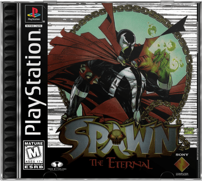 Spawn: The Eternal cover art for PlayStation 1 (PS1) action-adventure video game