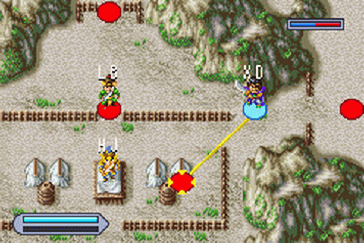 Game Boy Advance Dynasty Warriors Advance action fighting game gameplay