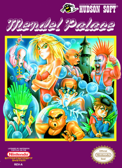 Mendel Palace cover art for Nintendo Entertainment System (NES) retro video game