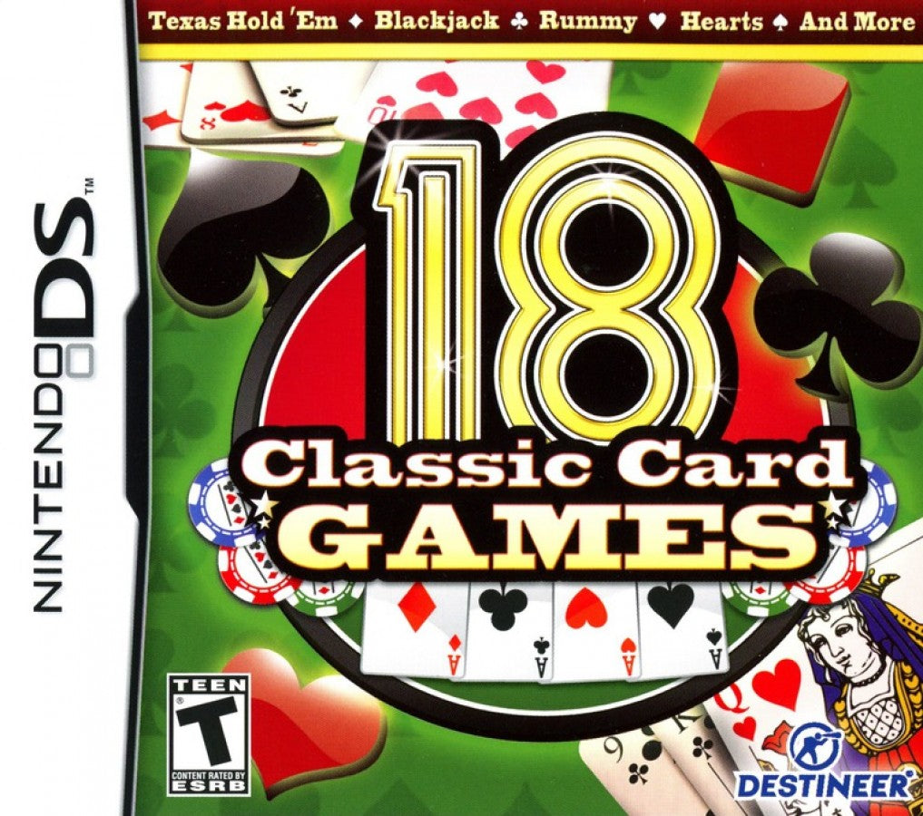 18 Classic Card Games cover art for Nintendo DS (DS) video game