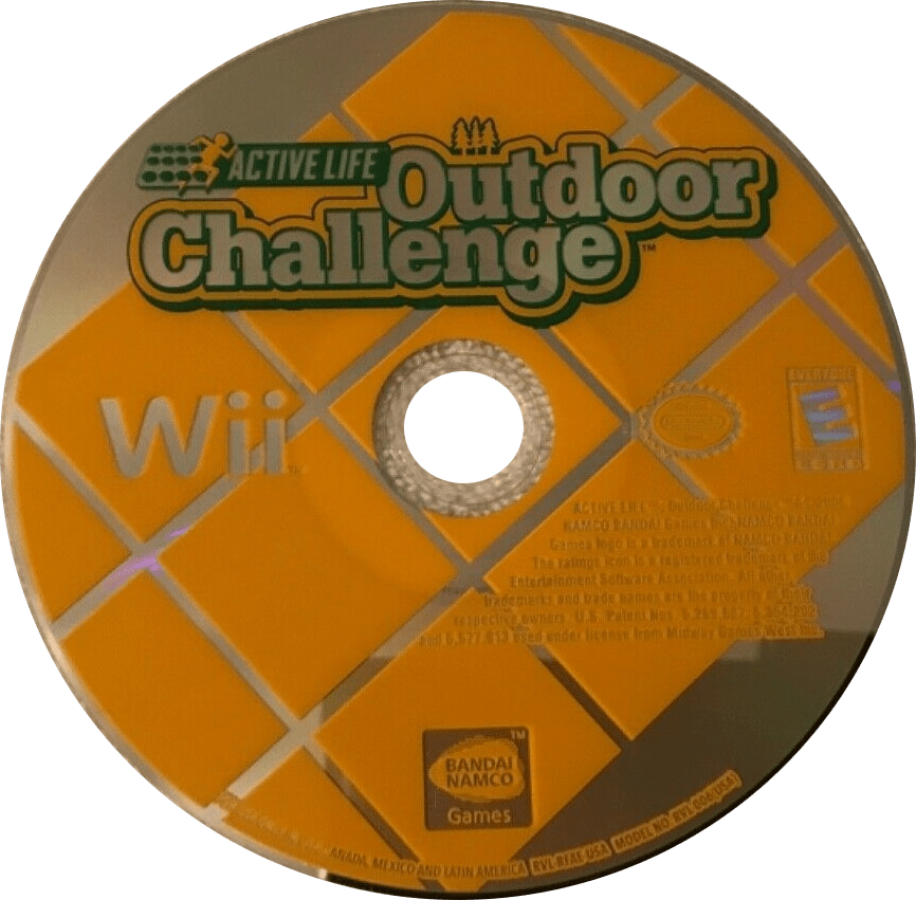 Active Life: Outdoor Challenge disc cover art for Nintendo Wii (Wii) video game