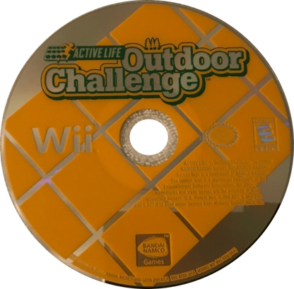 Active Life: Outdoor Challenge disc cover art for Nintendo Wii (Wii) video game