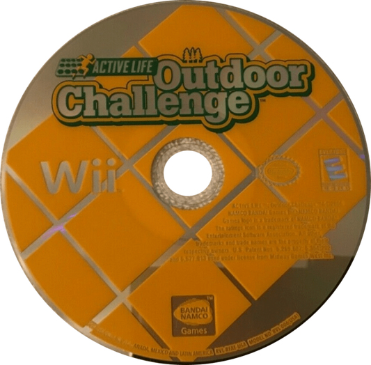 Active Life: Outdoor Challenge disc cover art for Nintendo Wii (Wii) video game