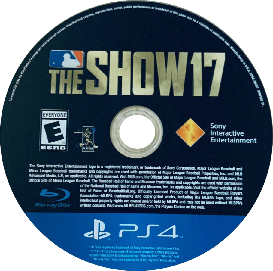 MLB 17: The Show – PlayStation 4 (PS4) video game disc, baseball sports game