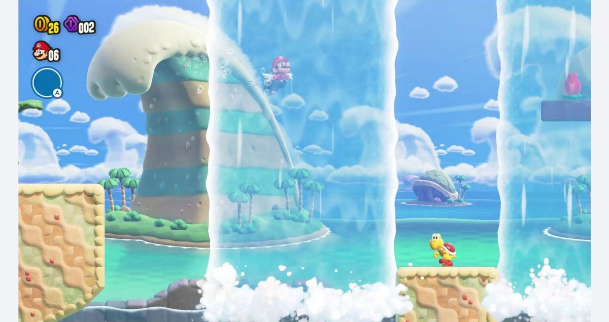 Super Mario Bros Wonder gameplay image for Nintendo Switch NS video game