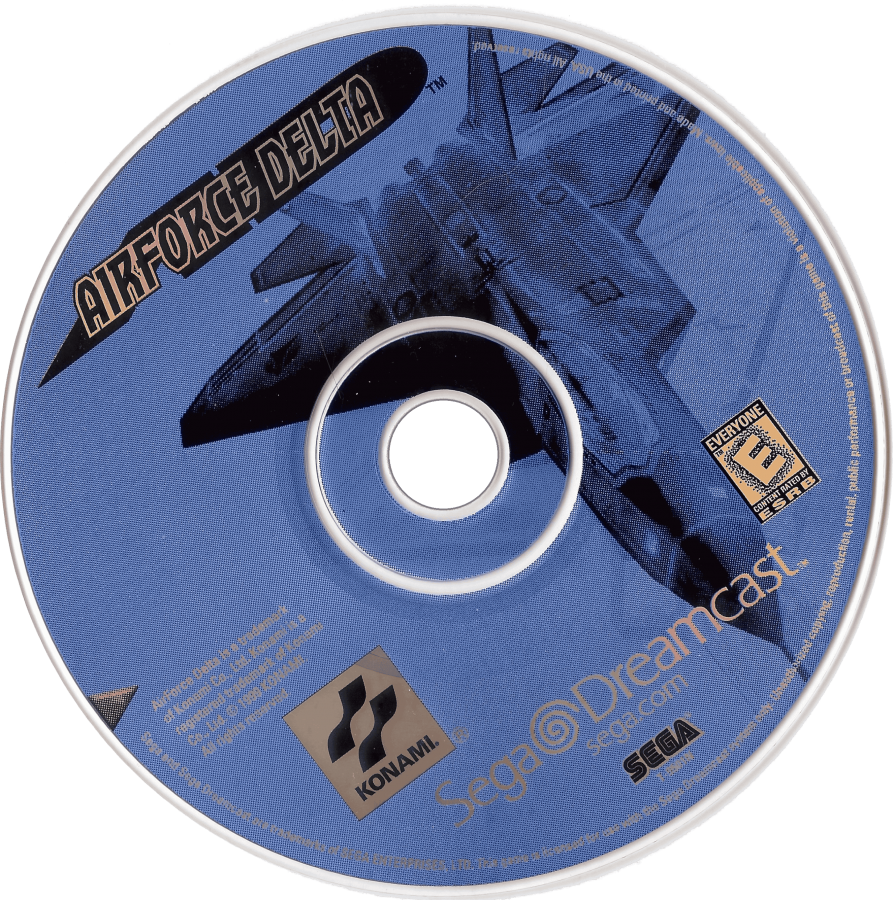 AirForce Delta Sega Dreamcast retro video game combat flight simulator disc