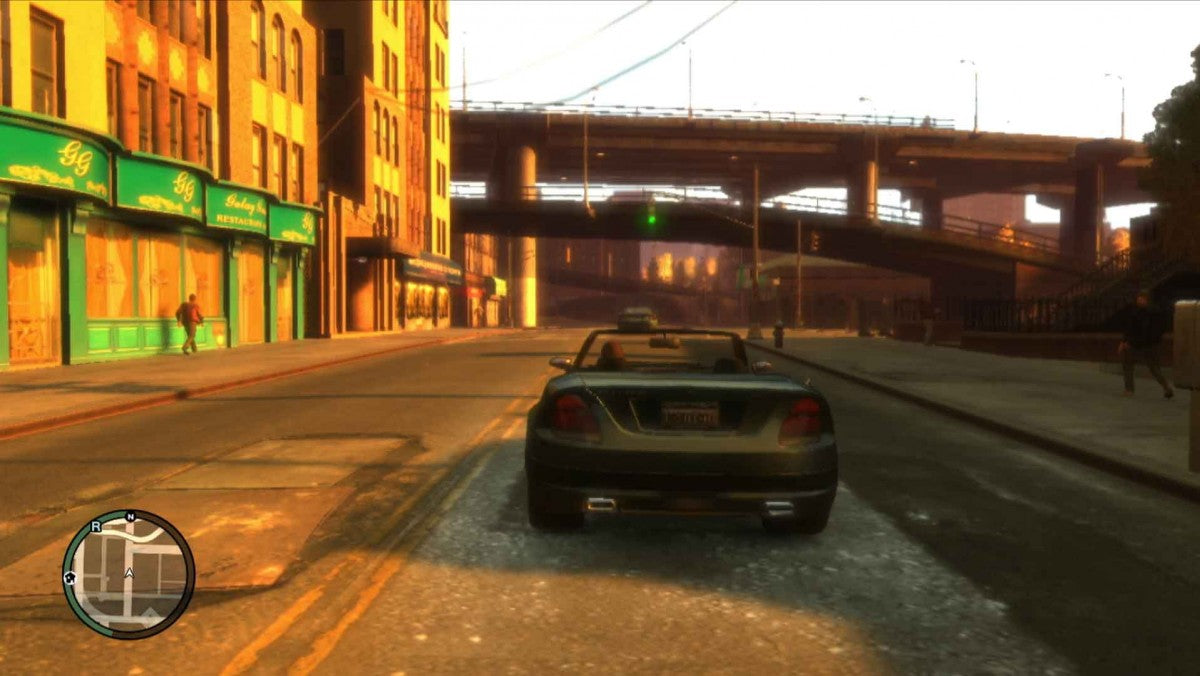 Grand Theft Auto IV PlayStation 3 PS3 video game, open-world action adventure, crime-driven storyline, sandbox gameplay, console title gameplay screenshot