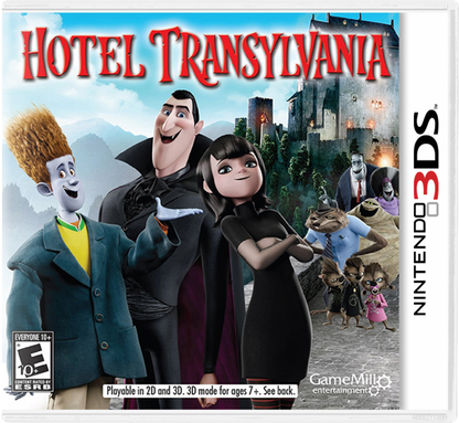 Hotel Transylvania cover art for Nintendo 3DS (3DS) action platformer video game