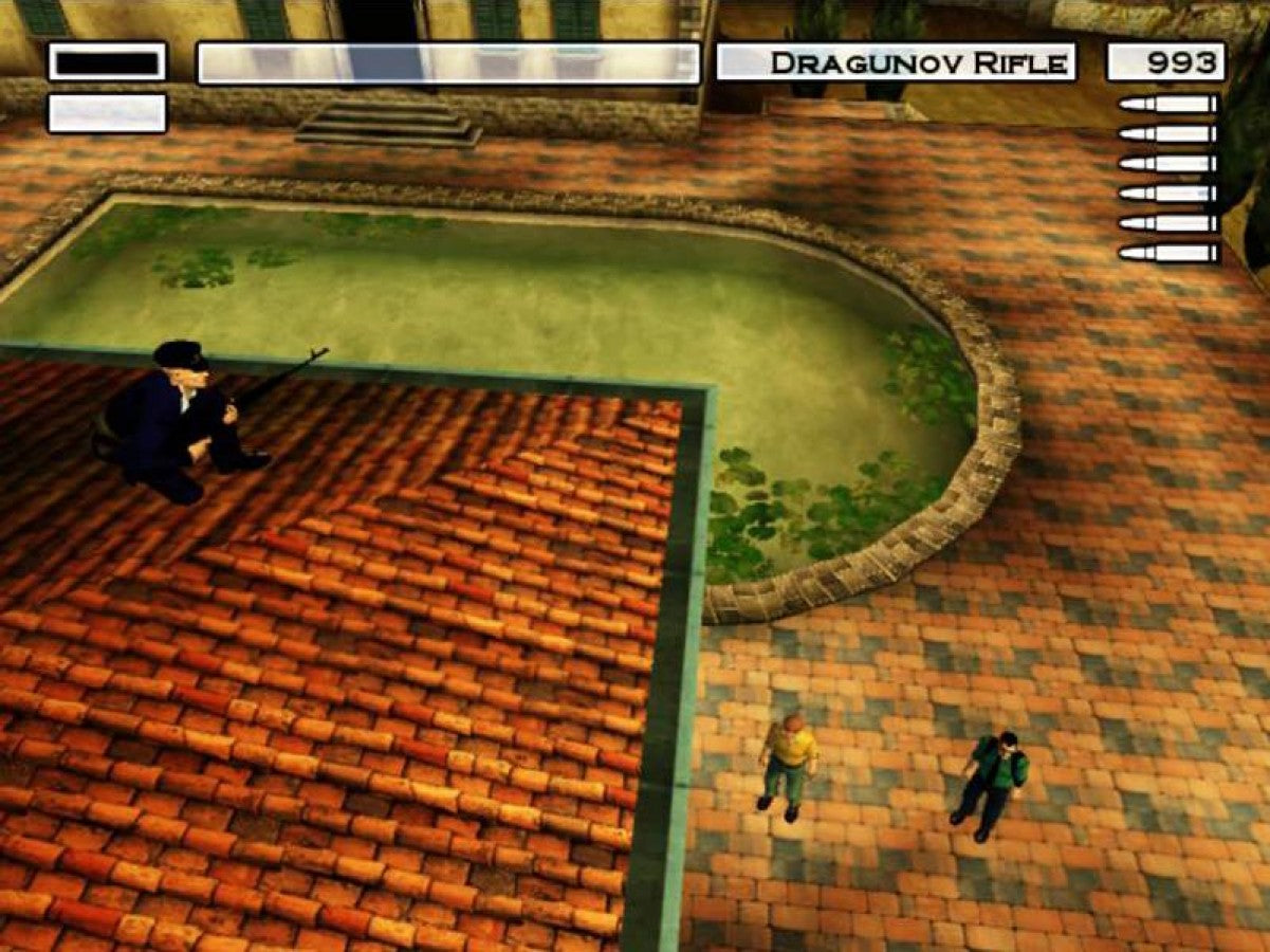 Hitman 2: Silent Assassin gameplay for Playstation 2 (PS2) video game