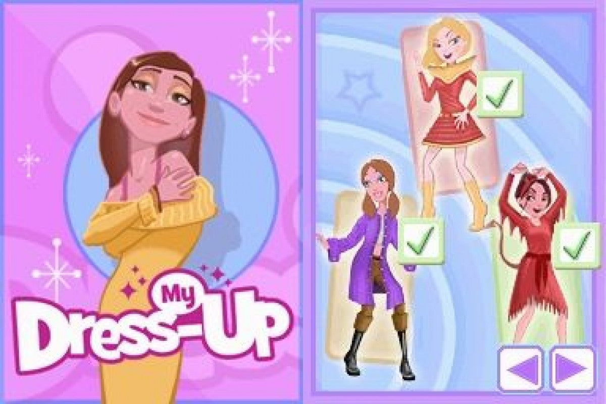My Dress-Up gameplay for Nintendo DS (DS) fashion dress-up simulation video game