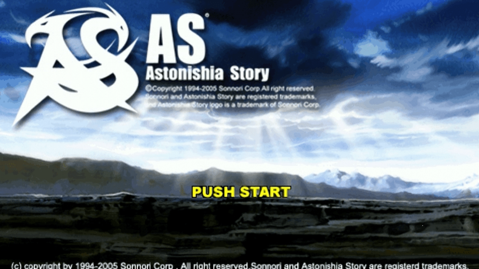 Astonishia Story  titlescreen for PlayStation Portable PSP video game