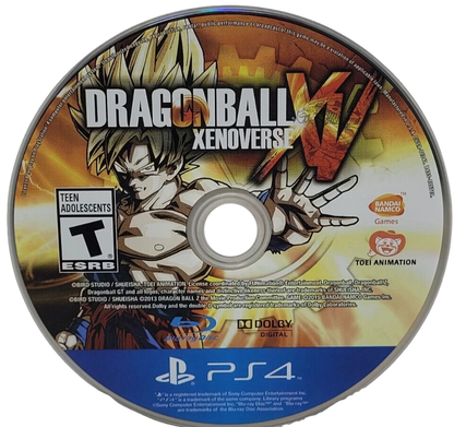 Dragon Ball Xenoverse – PlayStation 4 (PS4) video game disc, fighting RPG by Bandai Namco Entertainment