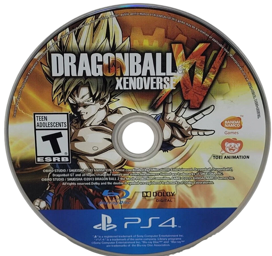 Dragon Ball Xenoverse – PlayStation 4 (PS4) video game disc, fighting RPG by Bandai Namco Entertainment