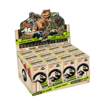 Blokees Jurassic World Terraventure Surprise Wave 1 Dinosaur Capture Operation blind box collectible series inspired design featuring buildable dinosaur adventure figures aesthetic mystery box assortment prehistoric creature encounters capture mission theme detailed miniature models Jurassic World inspired collectibles and display presentation
