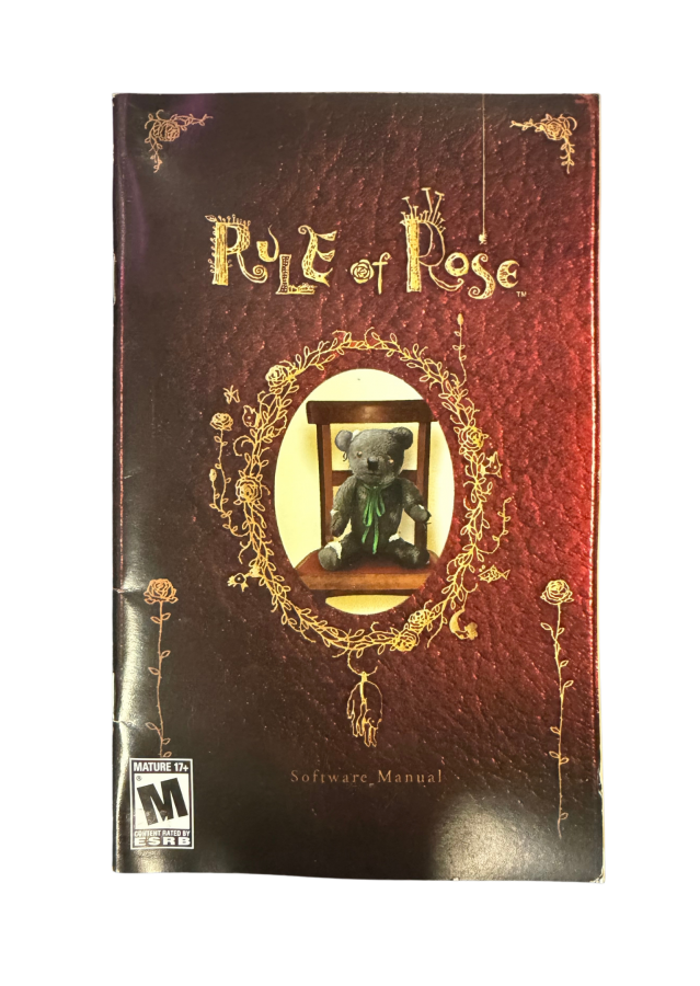 Rule of Rose PlayStation 2 PS2 for survival horror adventure video game fans featuring psychological horror dark storytelling eerie environments exploration puzzle solving mysterious characters unsettling atmosphere combat gameplay and immersive narrative collectible gaming appeal front of manual