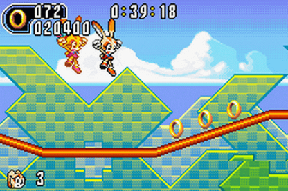 Sonic Advance 2 gameplay art for Game Boy Advance (GBA) video game