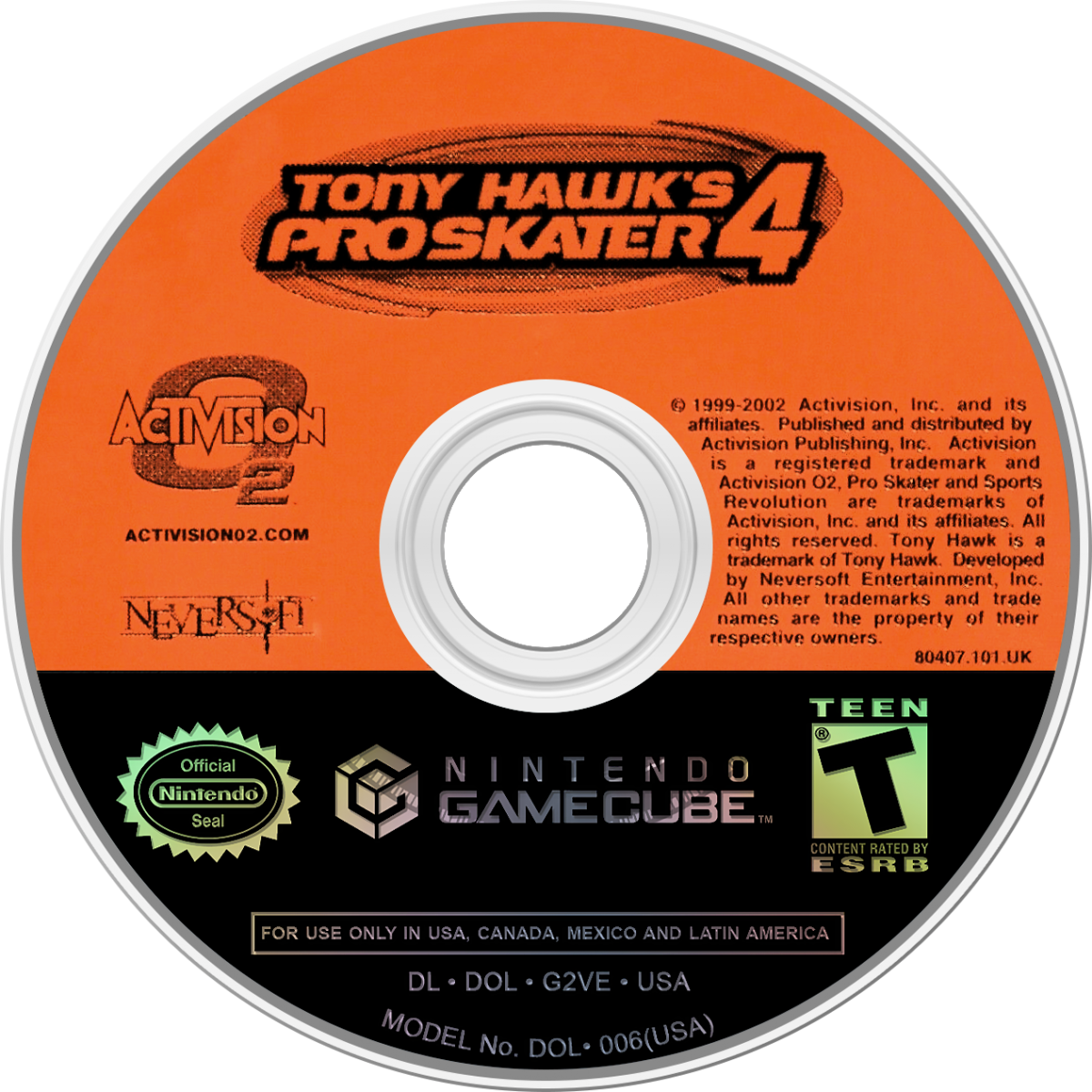 Tony Hawk's Pro Skater 4 Nintendo GameCube for retro video game enthusiasts featuring skateboarding gameplay open level exploration trick combo mechanics challenging objectives iconic professional skaters arcade style sports action and collectible gaming appeal disc