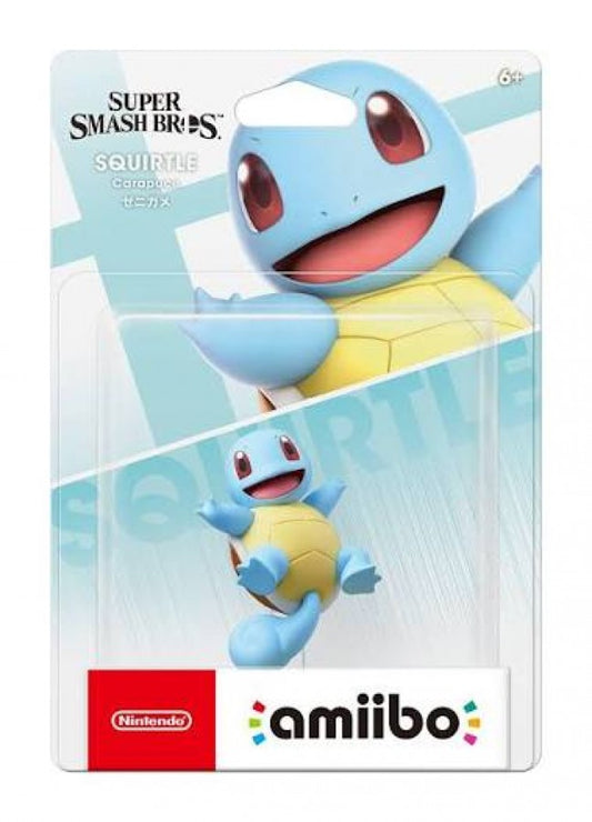 Squirtle Amiibo Super Smash Bros Nintendo Amiibo sealed collectible figure featuring Squirtle from Pokémon detailed character design Super Smash Bros styling NFC functionality compatible Nintendo games sealed packaging Amiibo collection display collectible and gaming accessory appeal