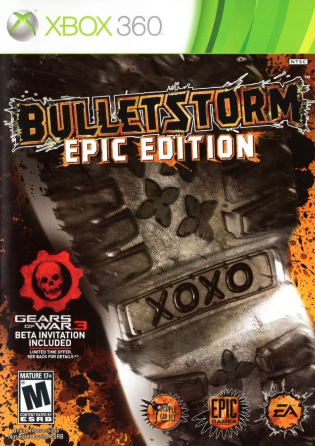 Bulletstorm Epic Edition Xbox 360 first person shooter FPS over the top action sci fi combat skillshot system combo kills People Can Fly Epic Games campaign mode multiplayer bonus content special edition Xbox 360 software video game title cover art 
