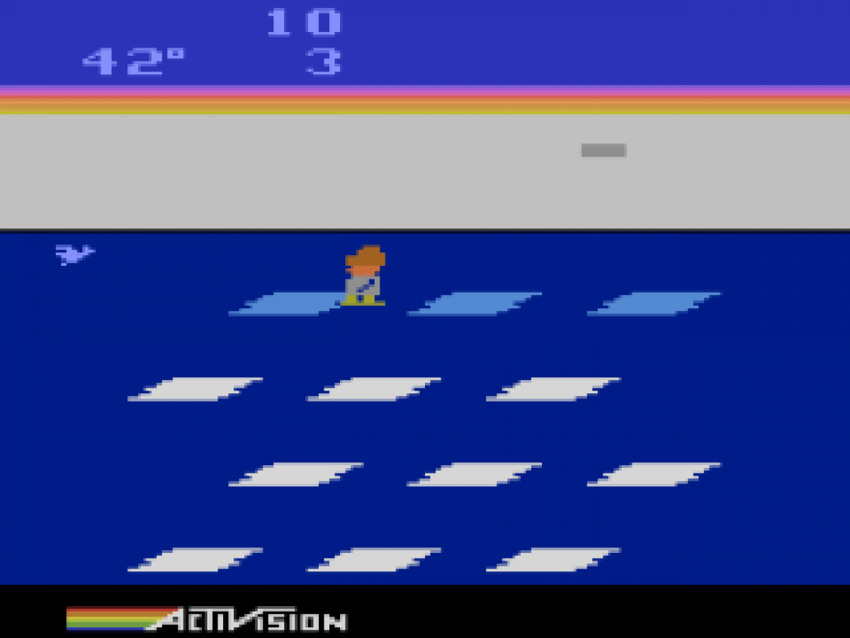 Frostbite gameplay art for Atari 2600 (2600) video game