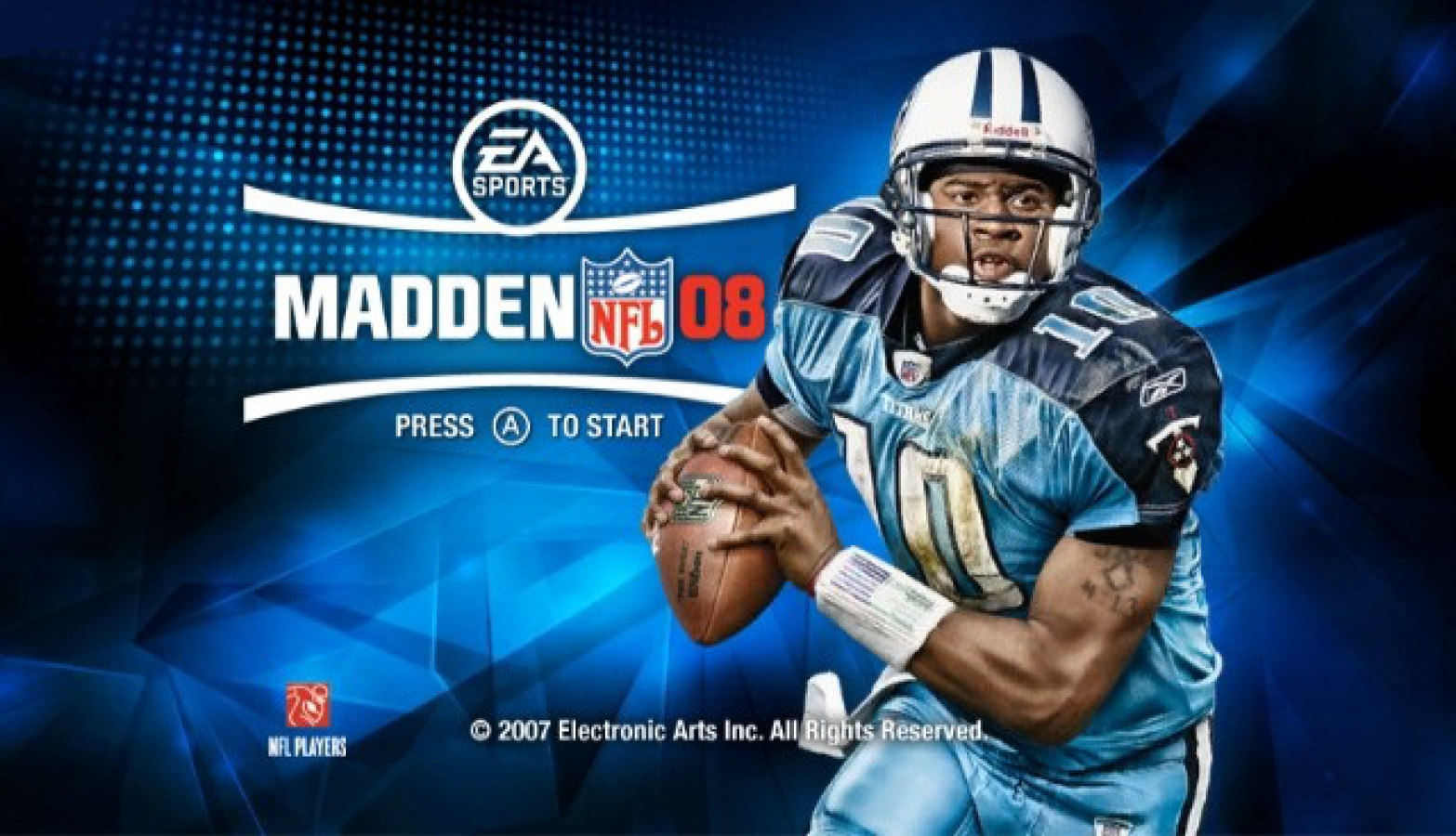 Madden NFL 08 – Nintendo Wii (Wii) American football sports simulation video game title screen