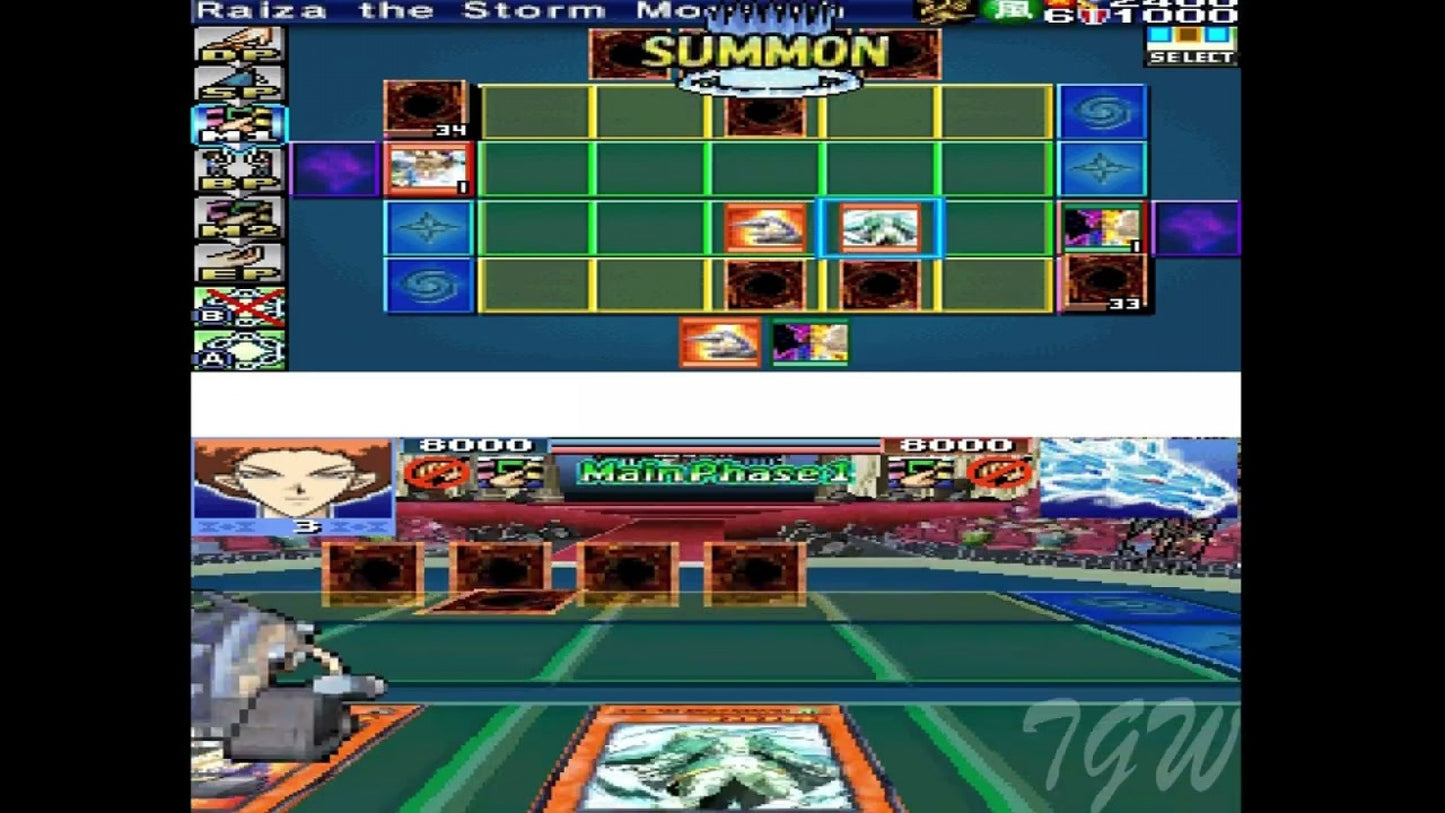 Yu-Gi-Oh! World Championship 2008 Nintendo DS video game featuring official 2008 TCG rule set strategic deck building over 2000 cards Wi-Fi online duels story mode campaign and competitive trading card battles gameplay